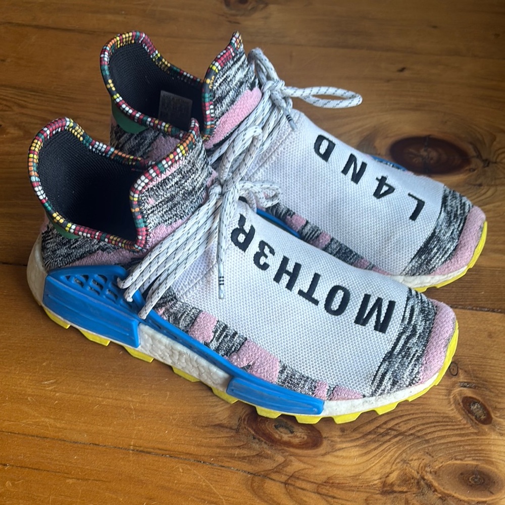 Adidas Pharrell Williams Solar Hu NMD "Solar Pack MOTH3R L4ND Size 10
